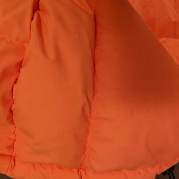 TNA womens the super puff jacket in orange in size small - Picture 4 of 13